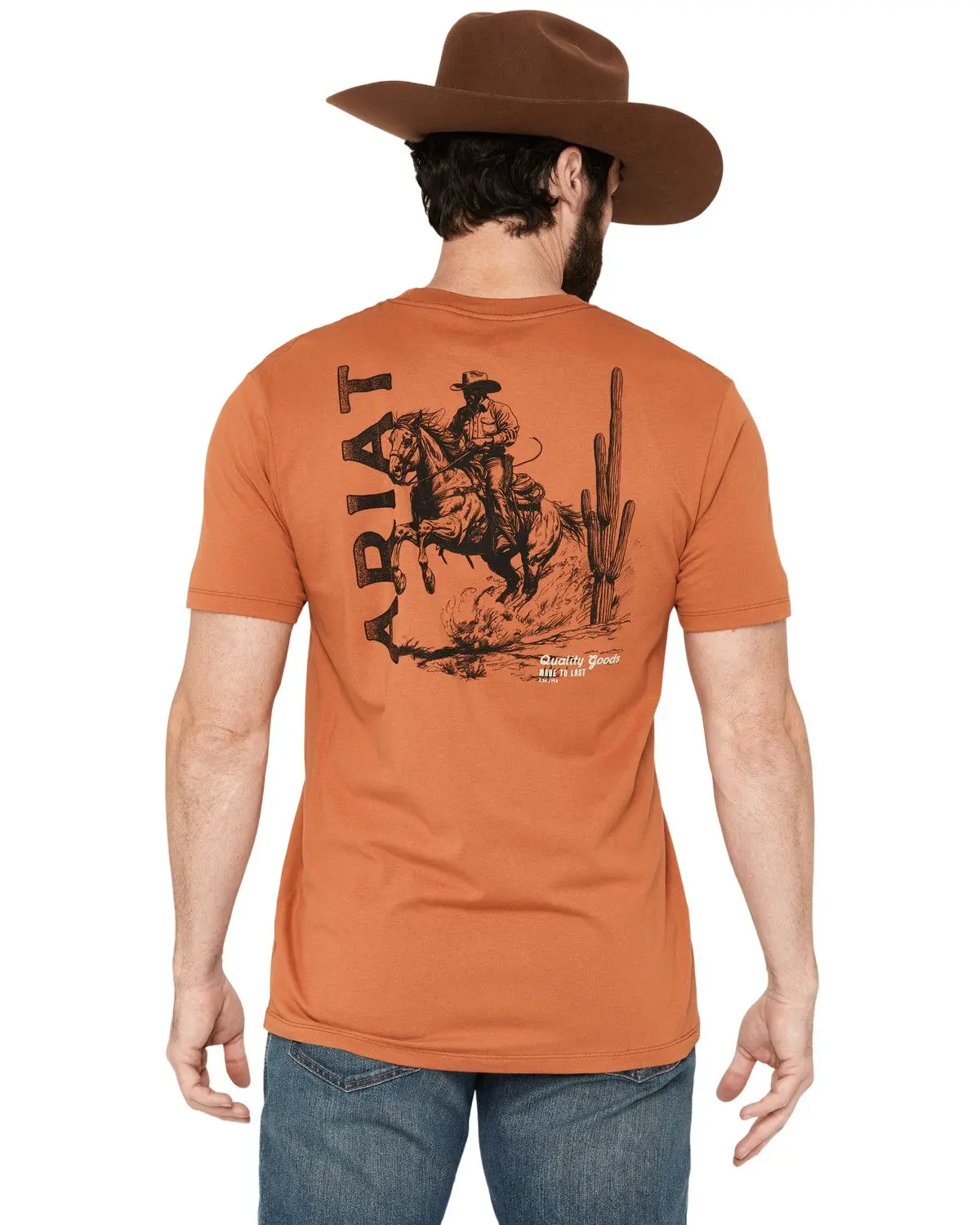 Ariat Men's Men'S Tobacco Tough Short Sleeve Graphic T-Shirt - 10079568