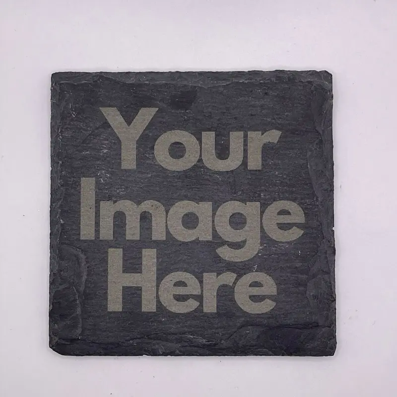 Custom laser engraved Slate stone bundle