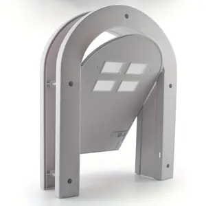 2-Way Locking Cat Door - White & Black, Durable ABS Material, Fits Cats Up to 20 lbs, Ideal for Kittens & Puppies, Easy Entry & Exit, Indoor Pet