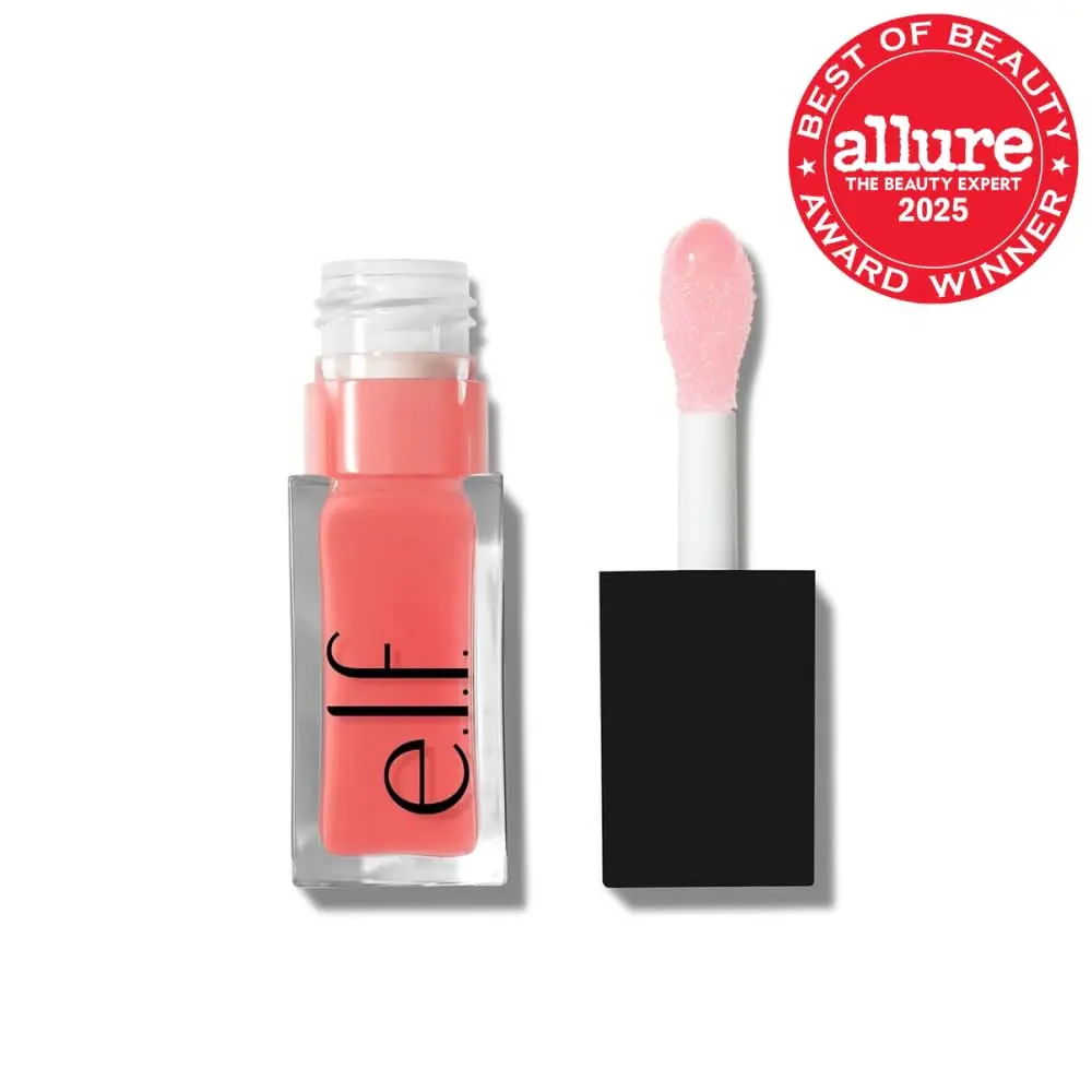 BIG SALE!!! e.l.f. Glow Reviver Lip Oil, Pink Quartz | Nourishing Tinted Lip Oil For A High-shine Finish, Infused With Jojoba Oil, Vegan & Cruelty-free
