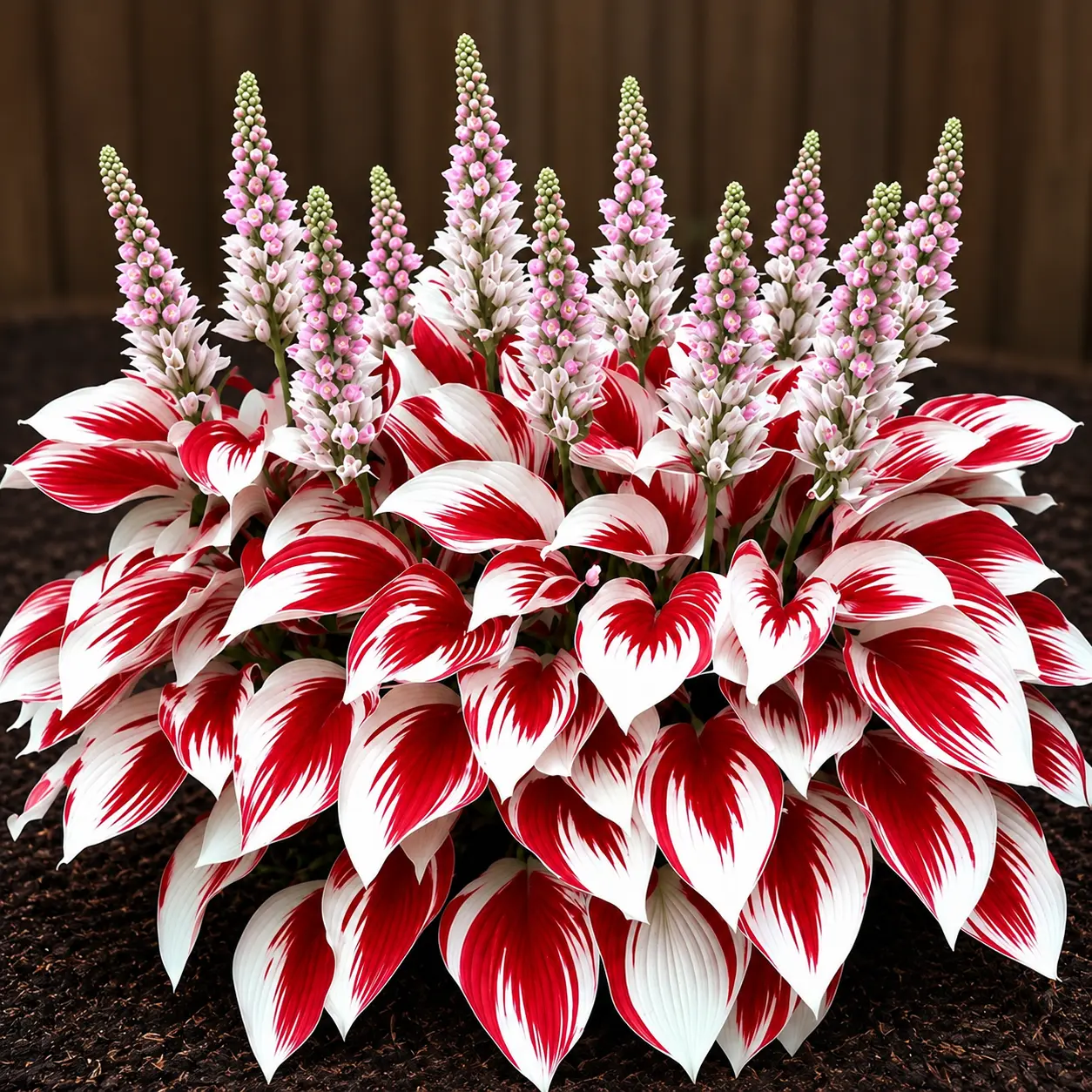 1000 Red & White Hosta Seeds – Eye-Catching Shade Garden Foliage for Pots, Borders & Outdoor Decor
