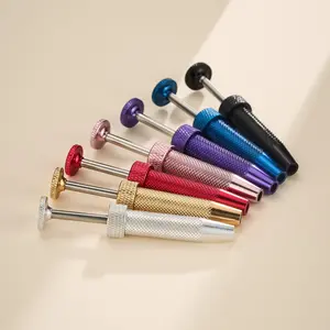 Oufer 2PCS Upgrade Version Push-in Syringe Style Quad Prong Bead Ball Holder Grabber Tool 316L Stainless Steel