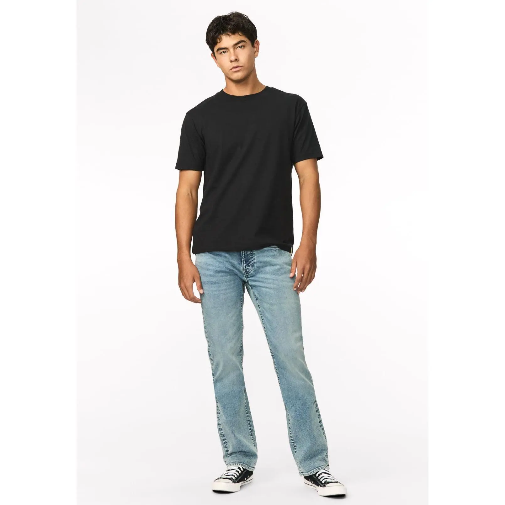 Six Men's Straight Freedom Flex Jeans, Sanded Wash - BM22998