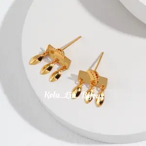 Kola_Liu_Bijoux Sterling silver vintage Earrings