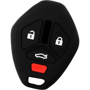 Keyless Entry Remote Car Key Fob Outer Shell Cover Rubber Protective Case For Mitsubishi