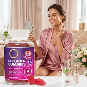 Collagen Peptides Gummies - 2500 mcg D-Biotin Per Serving - Hydrolyzed Protein Type I & III Multi Collagen Supplement with Vitamin C & Zinc - Support for Hair, Skin, Nails, Berry Flavor - 120 Gummies