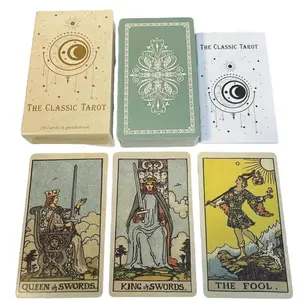 Rider-Waite Tarot Set, Portable Divination Game, Durable Tarot Cards, Perfect Gift for Christmas, Halloween & Thanksgiving Celebrations, Includes 78 Cards, Tarot Card Decks