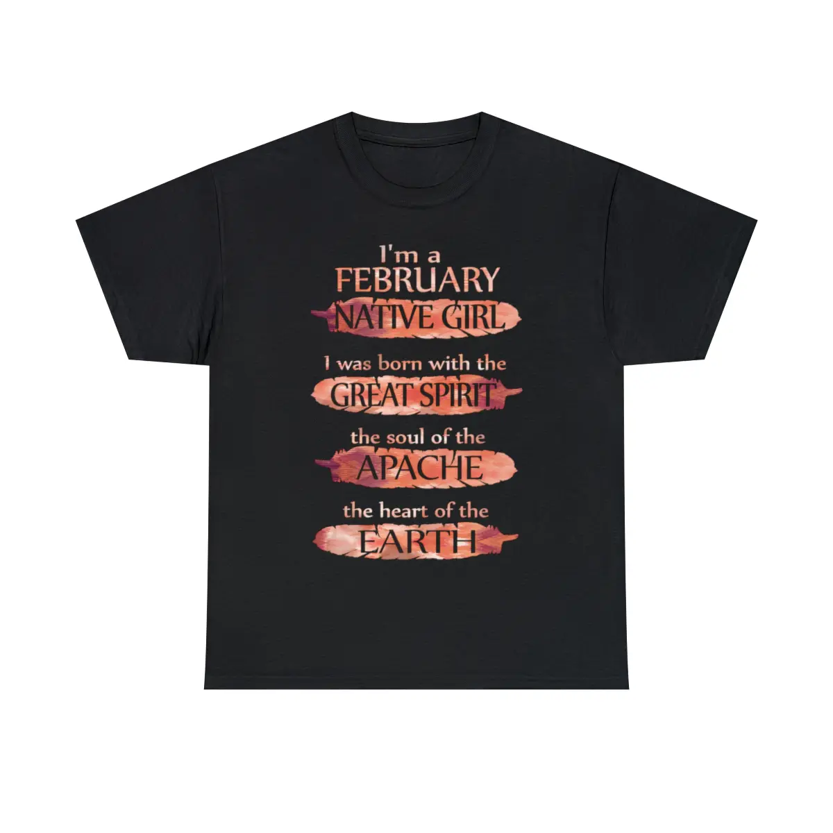 I'm a February Native Girl Birthday APACHE T-shirt