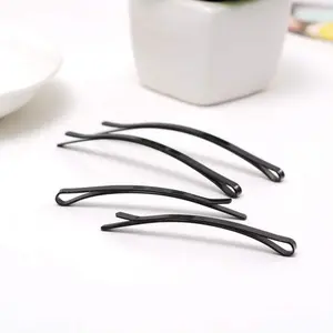 24 Pieces Women Black Metal Hair Bobby Pins Grips Girl's Hair Clip Hairstyle Barrette Hairpin Hairdressing DIY Hair Styling Tools (Large and Small)