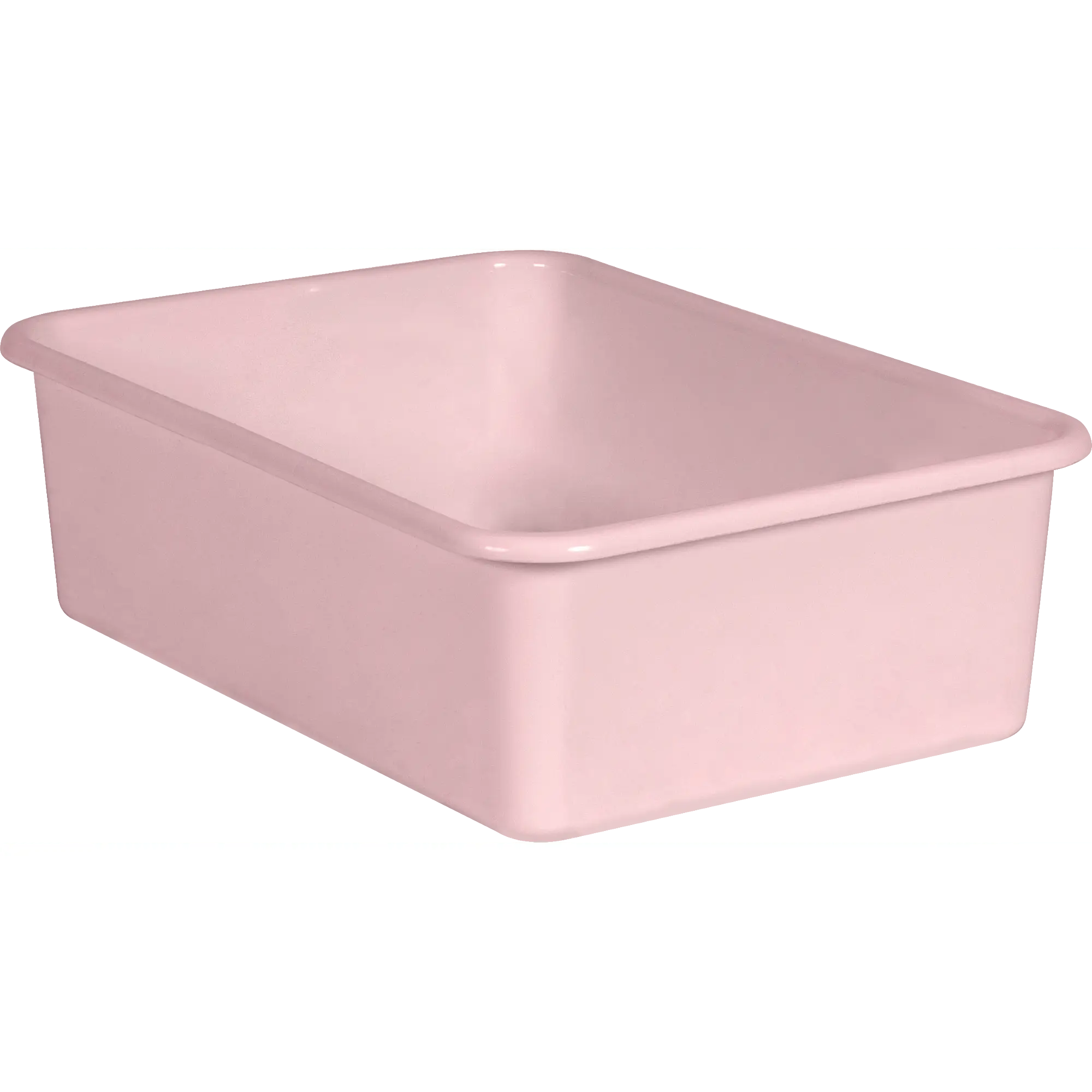 Blush Large Plastic Storage Bin
