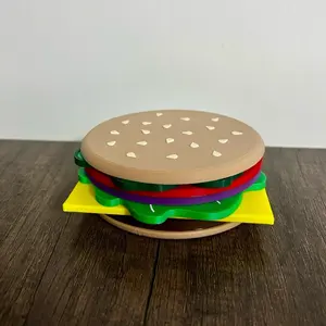 Cheese Burger Coaster Set | 3D Printed