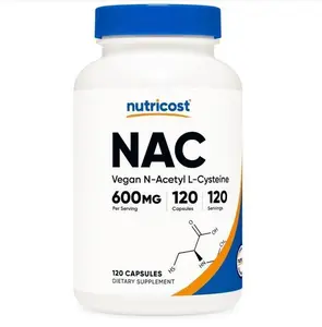 Nutricost NAC Bundle - 120 Capsules, 600mg Per Serving, Vegan N-Acetyl L-Cysteine Supplement for Optimal Health
