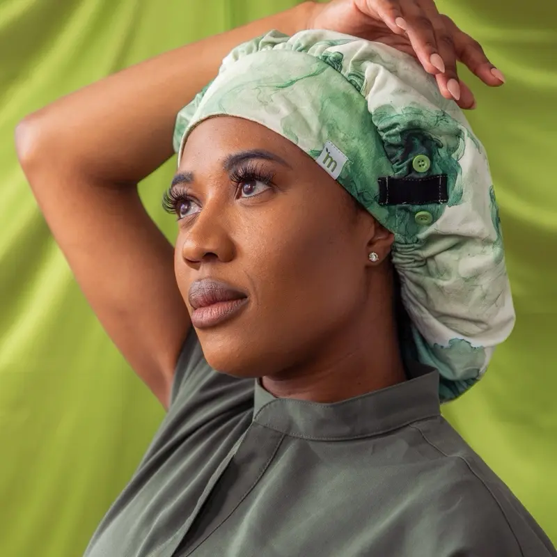 The Bouffant - Satin Lined Scrub Cap The Bouffant - Satin Lined Scrub Cap