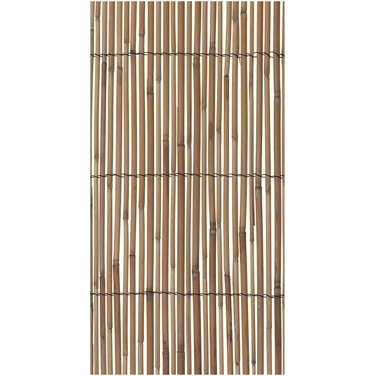 Beige Rectangular Outdoor Natural Look Fence Panel, 13 ft. x 3 ft. 3 in. Reed Fencing