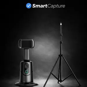 SmartCapture Auto Recognition Smartphone 360 Degree Rotation Tracking Tripod