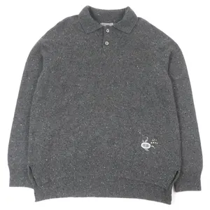 Pre-owned Dior Others Small Leather Goods Lily of the valley logo patch Cashmere Knitwear