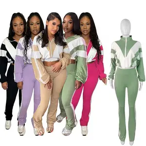 Tracksuit Jogging Wear Two Piece Set Women Clothing