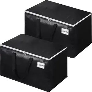 Large Moving Boxes-Moving Bags with Zipper, Handles and Tag-Moving Supplies for Saving-for - for moving,, Camping and Travel 125L-2 Pack
