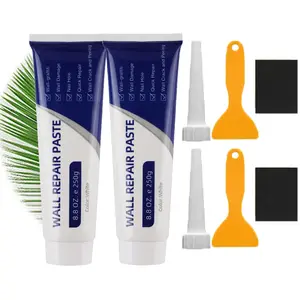 2PCS Drywall Patch Repair Kit 500g Wall Mending Agent Multi-functional Quick-drying Paste Adhesive Heavy Duty Concrete Sealant Waterproof Self-adhesive