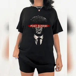 Peaky Blinders Tshirt - Tom Shelby Peaky Blinders Movie Shirt - Graphic Arts Shirt Unise Premium Soft Cotton Tee Unisex All Fit Tee Cotton Style