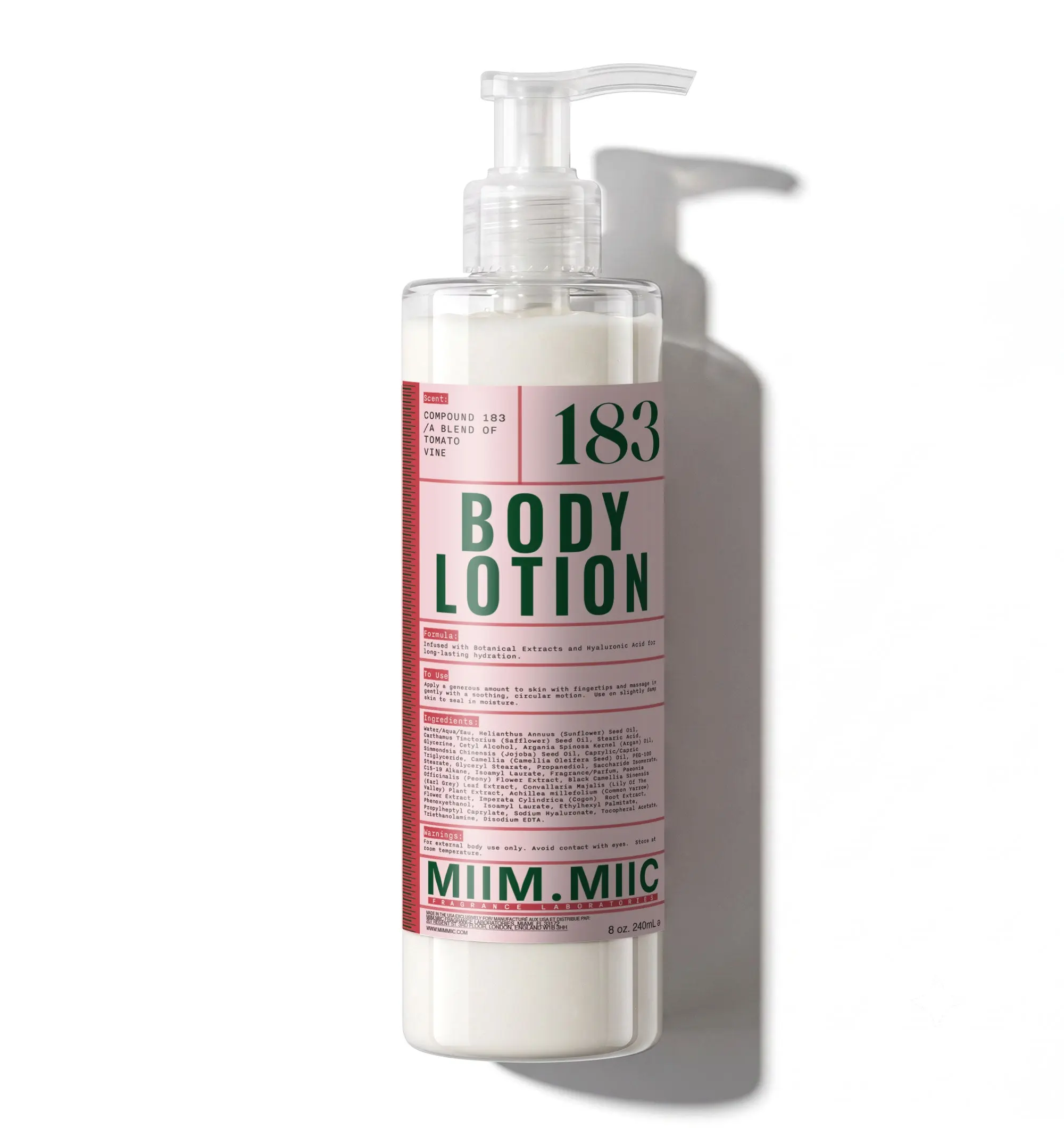 No 183 Tomato Vine Moisture Lock Body Lotion, Silky Sunflower-Infused Moisturizer for Sensitive Skin, Beauty & Personal Care Body Care Product