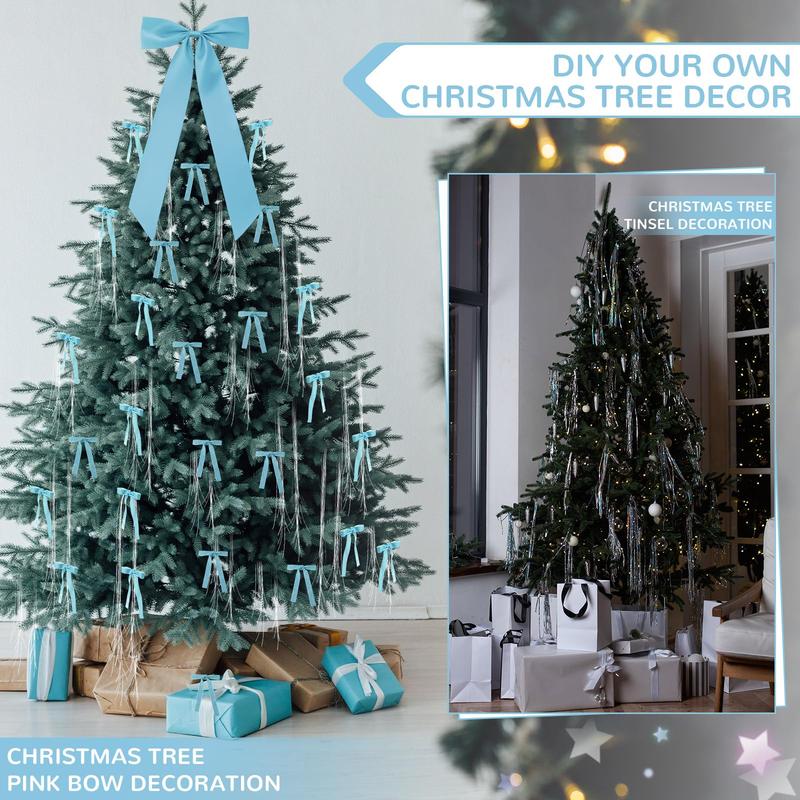 Christmas Clearance Sale Velvet Christmas Ornaments Burgundy Christmas Decor Flocked Christmas Balls Christmas Tree Bows Multicolor Christmas   Decorations for Xmas Tree Wall Front Door Porch Home Holiday Wedding Party Christmas Gifts Navidad Decoración