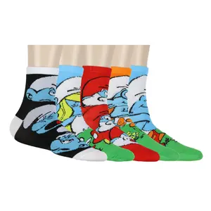 The Smurfs Women's Character Designs 5-Pack Ankle Socks
