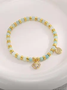 Elegant Shell Decor Bracelet, Fashionable Jewelry for Women & Girls, Trendy All-match & Exquisite Jewelry for Birthday Gift