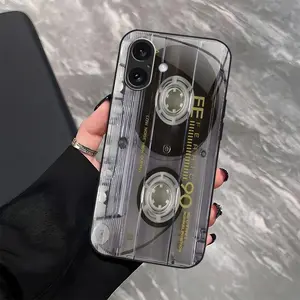 Retro cassette tape phone case, Y2K nostalgia vintage mixtape cover for iPhone 17/16/15/14/13 Pro Max and Samsung S26/S25 Ultra — 975