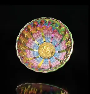 Gems and jade abound—glow-in-the-dark “Fu” character handcrafted Jianzhan tea cup fathersdaygiftideas