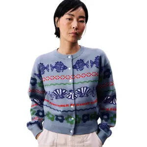 Federica Cardigan-Blue Clair