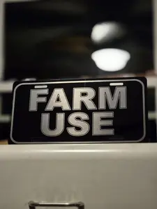FARM USE license Plate FARM USE license Plate