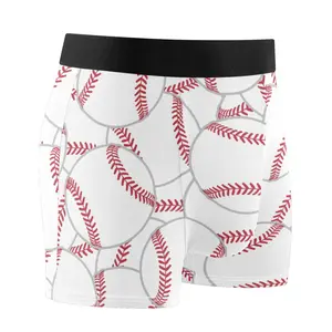 Men's Underwear Boxer Briefs Baseball Seamless Pattern Underwear