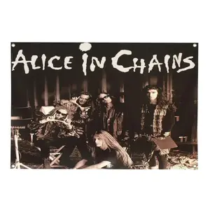 Alice In Chains Graphic Music Band Tour Vintage Style Art Flag Wall Hanging Decoration Wall Flag