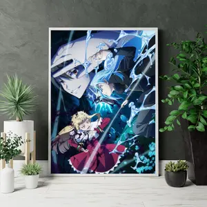 That Time I Got Reincarnated as a Slime Anime Poster, Rimuru Tempest Dark Aura Artwork Print, Blue Fantasy Wall Decor, Gift For Fans