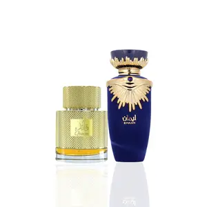 Lattafa Emaan & Qaa’ed Eau de Parfum Couple Set 2 x 100ml Long-Lasting Fragrance Duo for Him & Her Romantic Arabic Perfume Duo for Date Nights