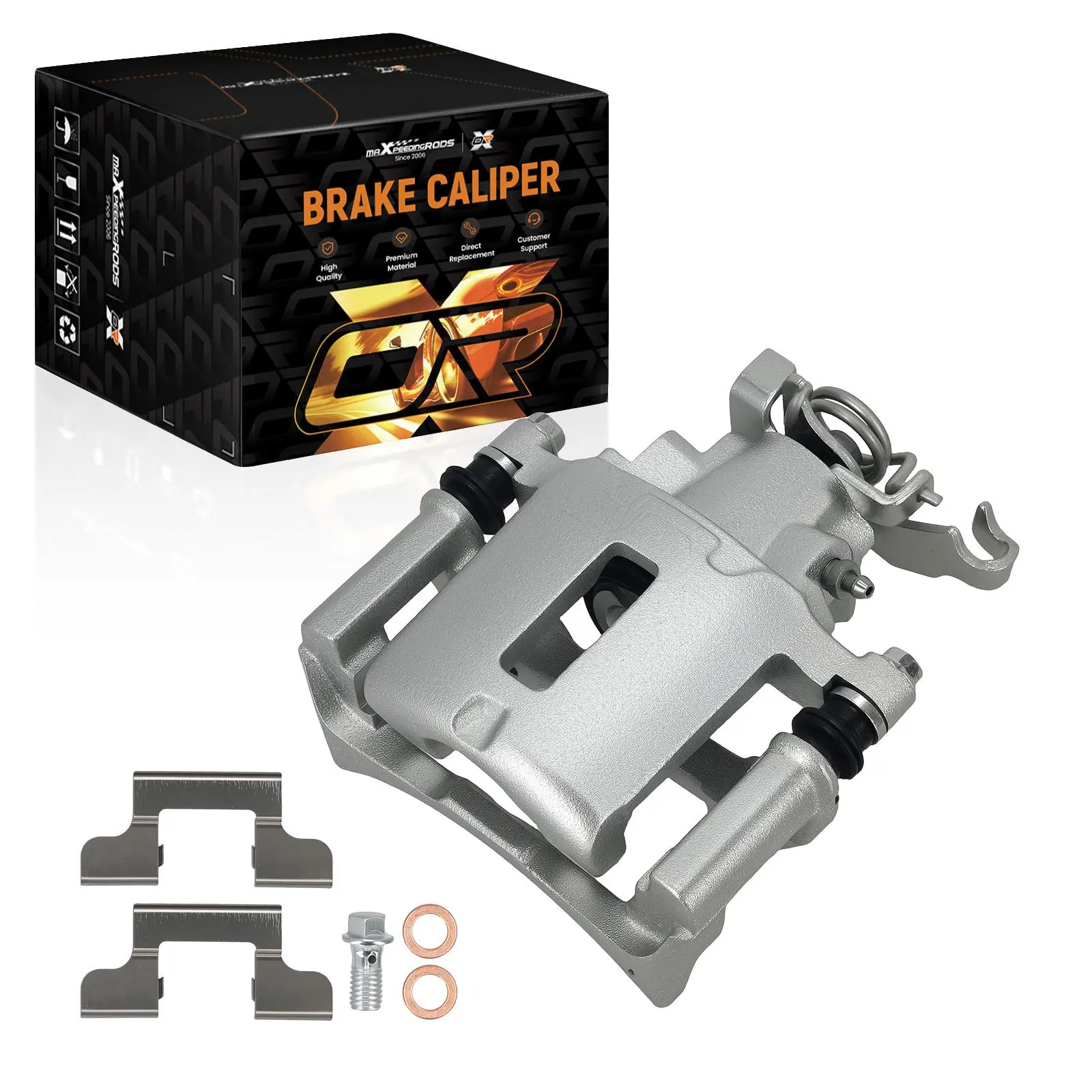 Rear Left Brake Caliper compatible for Ford Mustang 3.7L 4.0L 4.6L 5.0L 5.4L 5.8L 2005-2014