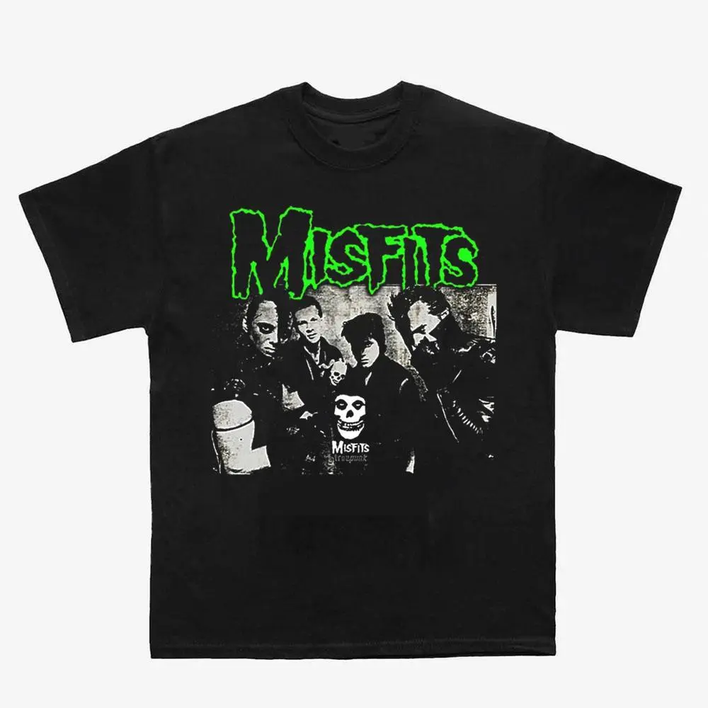 Retro Misfits Tee, Dark Rock Graphic T-Shirt, Unisex Streetwear