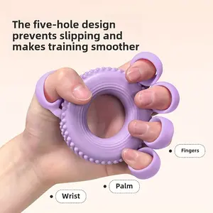 1pc Hand Grip Strengthener & Finger Exerciser - Dual Training Design, Ergonomic Soft Pink Grip Trainer for Forearm Strength, Wrist Pain Relief, Non-Electric Portable Fitness Tool, Ideal Gift for Valentine's Day, Mother's Day, Thanksgiving,