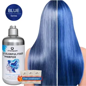 Blue Color-Protecting Shampoo｜For Post-Coloring Color Retention｜Blue Tinted Shampoo｜For Men and Women｜Salon & Home Use 300ml｜Fragrant Scent｜Plant Extracts for Gentle Care｜Long-Lasting Color Protection｜Blue or Light-Colored Series