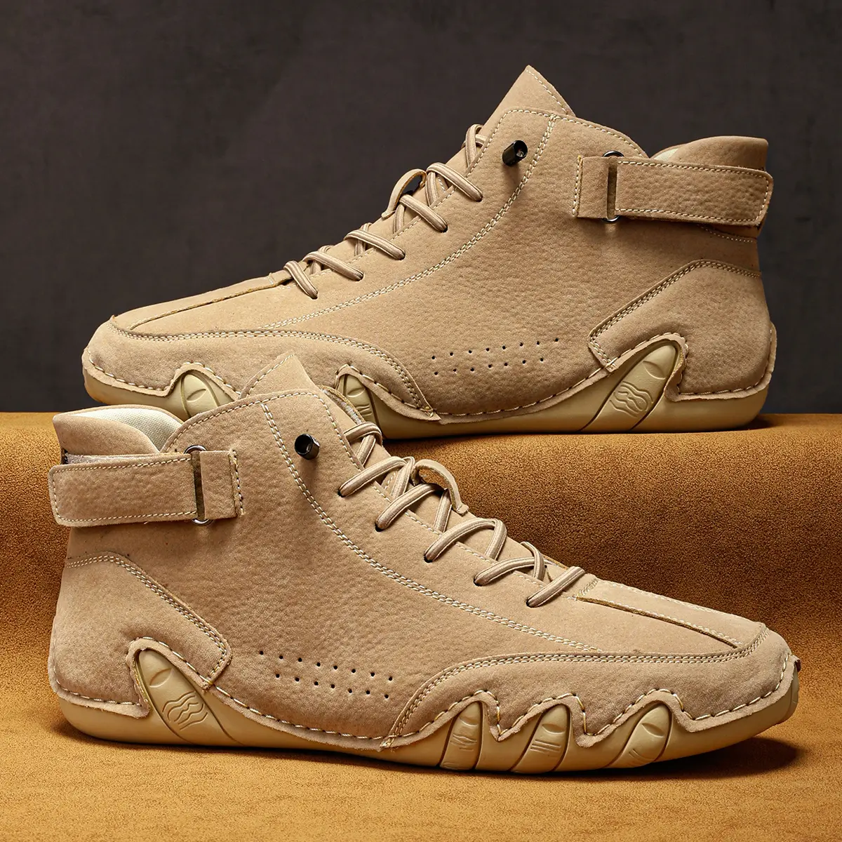 Explosive men's shoes octopus high-top shoes casual classic Zhongbang men's shoes retro hundred handmade casual shoes