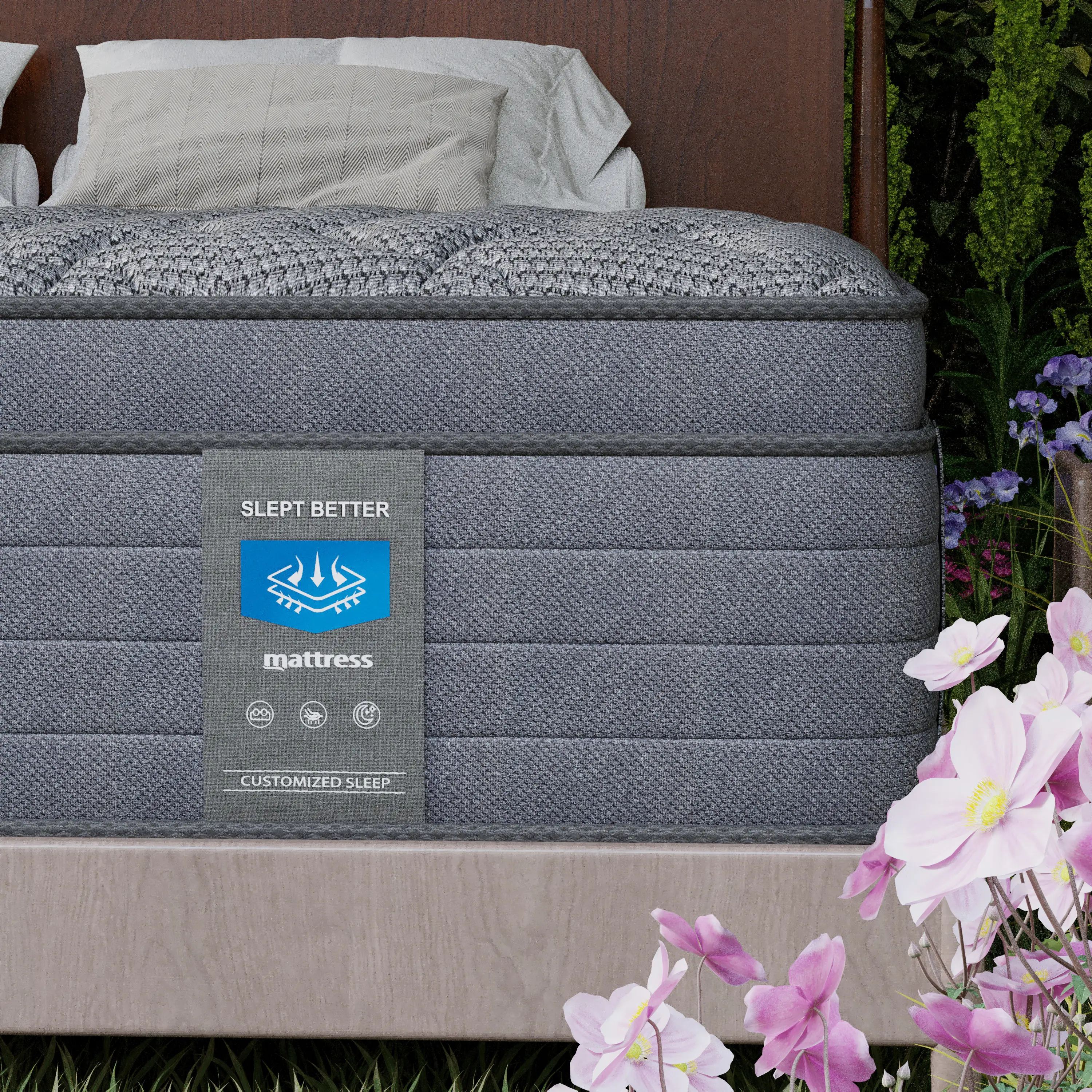 MRH 10”12”14”- Twin，Full，Queen，King，Luxury Hybrid Mattress -Memory Foamand Individual Pocket Springs for UltimateComfort and Support -Perfect for Fami