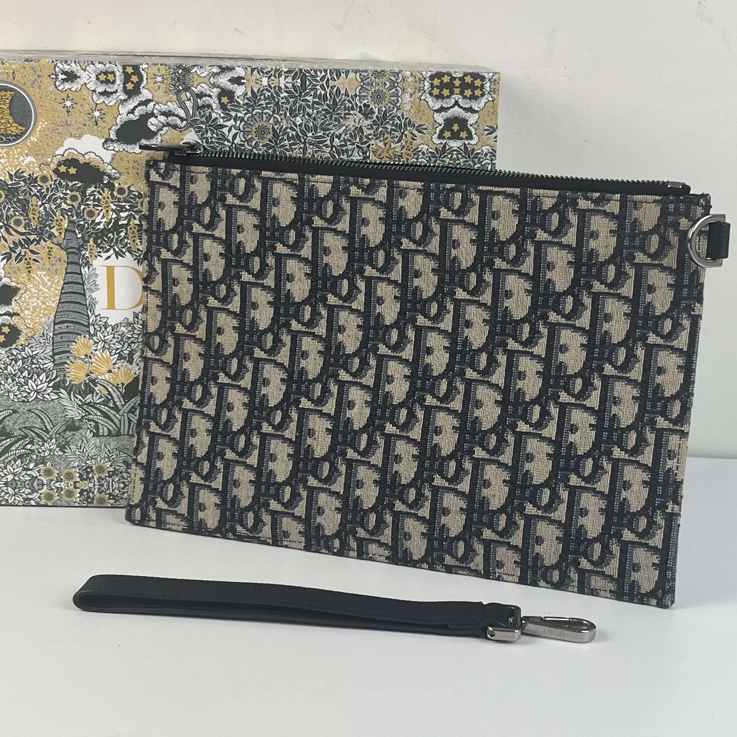 Pre-owned Dior Oblique Clutch CC0150