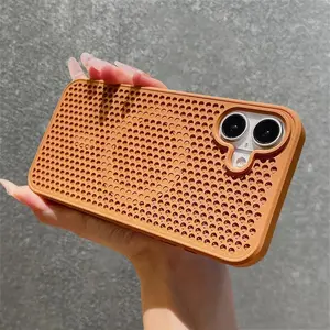 Hollow Heat Dissipated Anti-fall Phone Case For iPhone 16 15 14 Plus 13 12 11 17Pro Max Magnetic For Magsafe Wireless Charge Cover