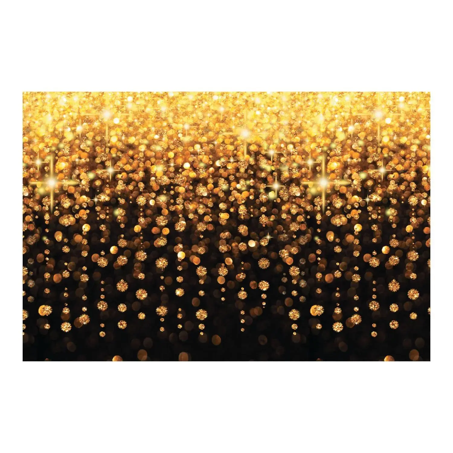 9 Ft. x 6 Ft. Celebration Lights Black & Gold Plastic Backdrop - 3 Pc. 9 Ft. x 6 Ft. Celebration Lights Black & Gold Plastic Backdrop - 3 Pc.