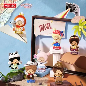 Monchichi World Tour Blind Box Ornaments Exquisite Travel-themed Figurines Detachable Stampable Base Fun Collectible Decor And Practical Toy Gifts