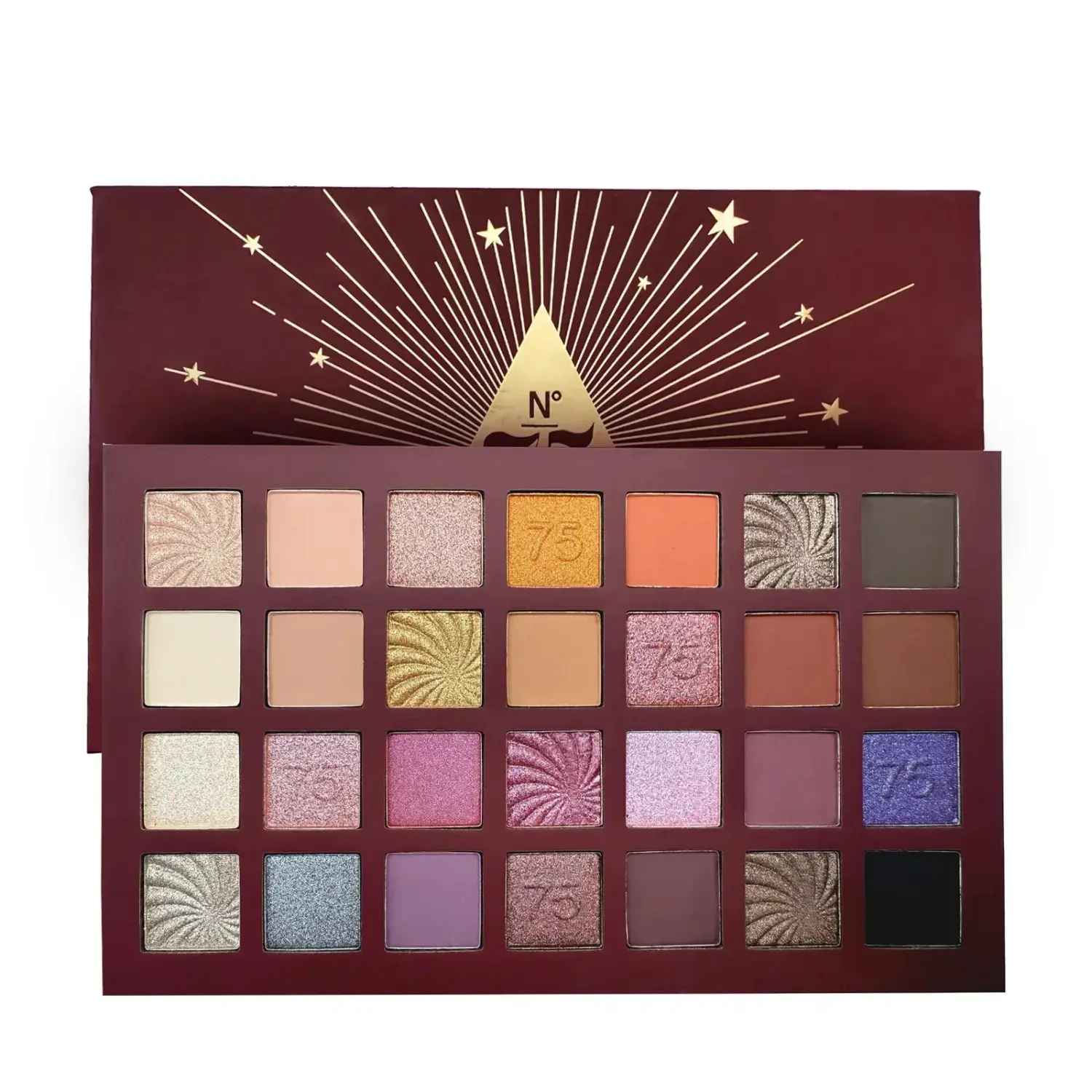 FARMASI 75th Anniversary Limited Edition Cosmetic Eyeshadow Palette - Professional 28-Shade, Blendable Matte, Satin, Ultra-Shiny Finishes, 75-Year Celebration, Smokey Eye & Creative Looks, Confidence-Boosting