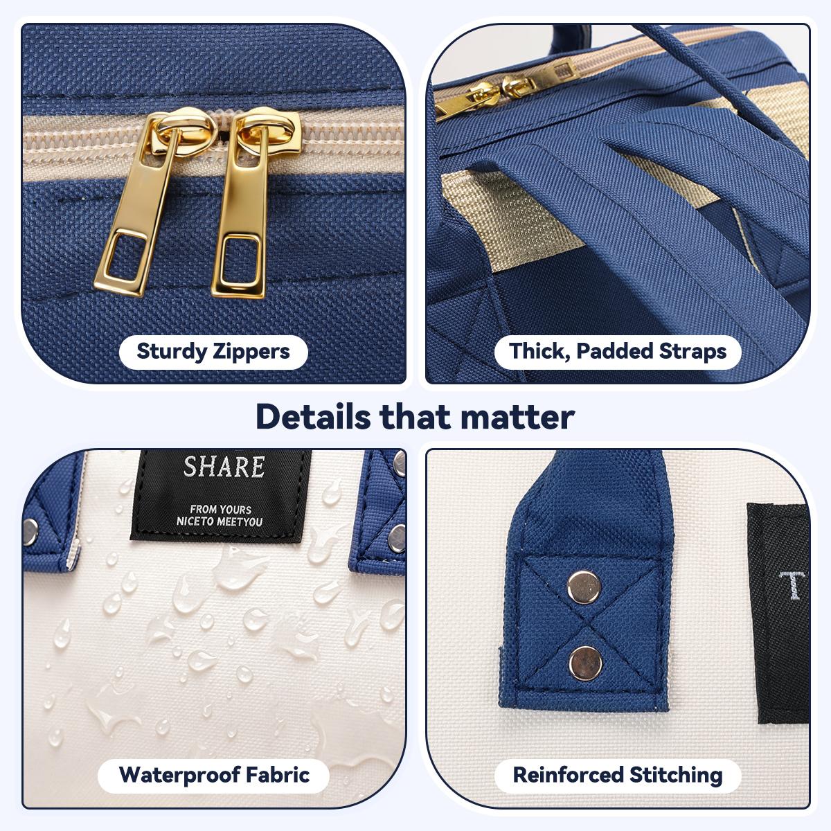 COMOMY Diaper Bag Backpack, 15.7'' × 9.84'' × 6.3'', Multifunctional Mommy Nappy Bags with Insulated Pockets, Waterproof, Large Capacity, Red COMOMY Diaper Bag Backpack, 15.7'' × 9.84'' × 6.3'', Multifunctional Mommy Nappy Bags with Insulated Pockets, Waterproof, Large Capacity, Red