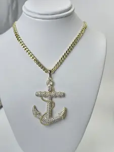anchor pendant and chain size 23 inches