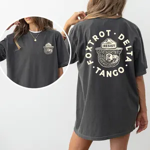Resist Comfort Colors Shirt, Subtle Foxtrot Delta Tango T-shirt, Subtle FDT Graphic Tee, Protect National Parks Clothing, Smokie the Bear Outfits